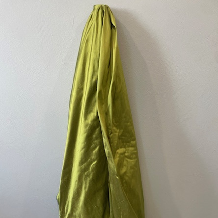 100% DUPION SILK - CHARTREUSE