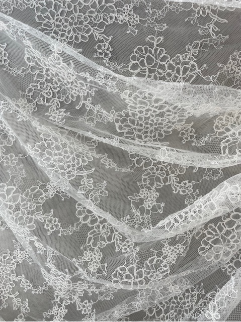 ISABELLA DOUBLE SCALLOPED CORDED LACE (2.8m length)