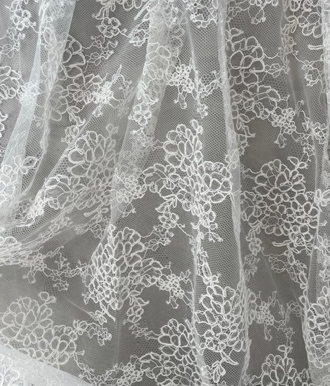 ISABELLA DOUBLE SCALLOPED CORDED LACE (2.8m length)