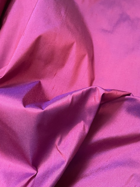 100% DUPION SILK - MAGENTA