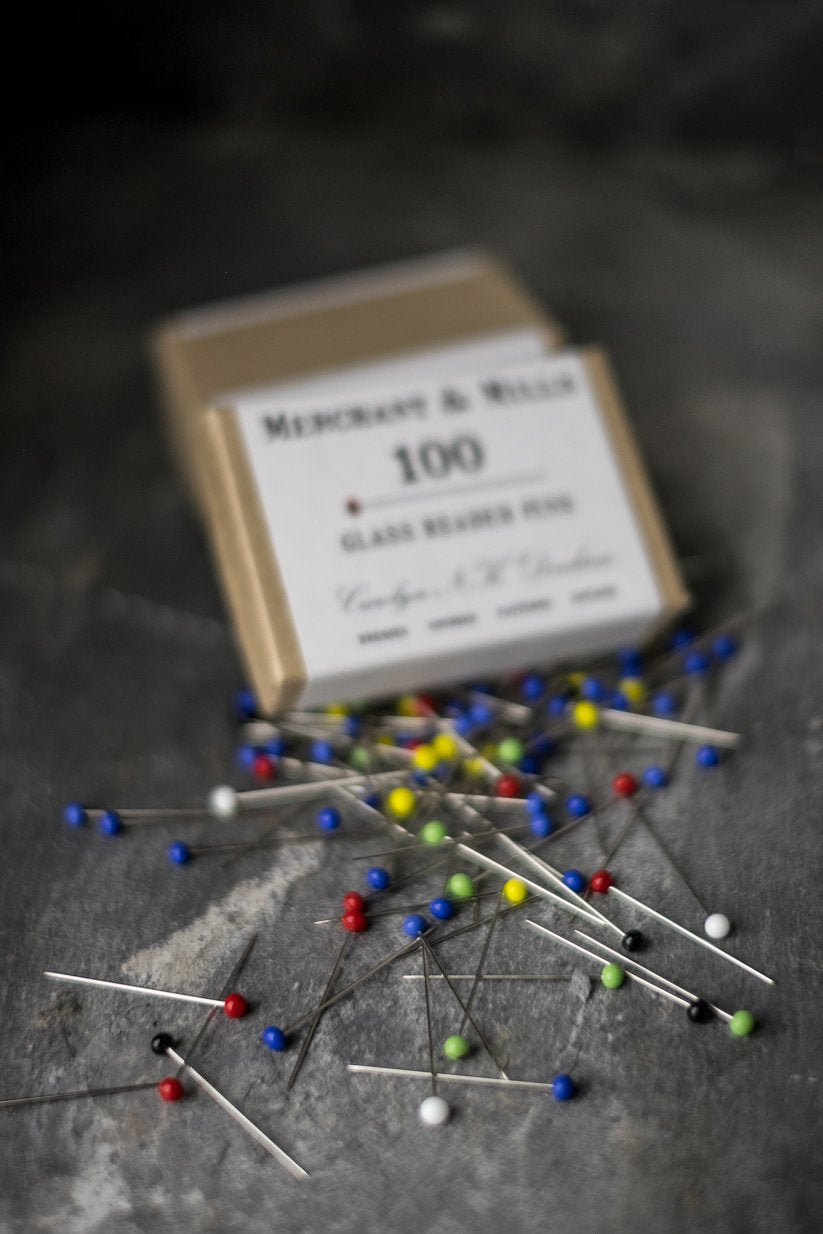 MERCHANT & MILLS GLASSHEAD PINS